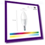 Color LED Smart Candle-Shaped Bulb — LED, WiZ