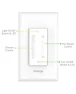 Smart Dimmer Switch with Ceiling Fan Control — Smart Switch, GHome Smart