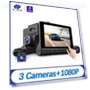 3 Lens Camera 4.0-inch Touch Screen Car Dash Cam — Dashboard Cameras, E-ACE