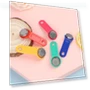 Plastic Rewritable RFID Touch Memory Key — Travel Wallets, Scalloped Ocean