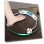 Transparent Round Digital Body Scale — Weight Management Tools, Essager Electronic