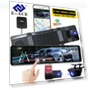Car DVR with WIFI, GPS, 3 Cameras and 12-inch IPS Touch Screen — Rearview Cameras for Cars, E-ACE