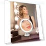 10x Magnifying Mirror with LED Lighting — Handheld, Light makeup