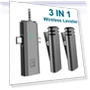 3-in-1 Wireless Lavalier Microphone — Wireless Systems, Meiteai-All