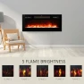 Wall Mounted Electric Fireplace Heater, FULEIWO FLAME