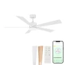 Smart 5-Blade Ceiling Fan with LED Light Kit, East Grove Home