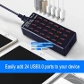 24-Port USB Charging Station, MIXILIN
