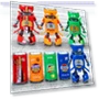 Transforming Soda Samurai Robot Toy — Stacking Blocks, Super Go