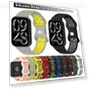 Two-Tone Silicone Replacement Watch Strap — Fitness Bands, Xiaosi