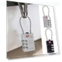 Portable Smart Combination Lock Padlock with Steel Cable — Luggage Locks, SZmohan