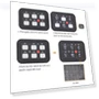 6-button switch panel for car — Panel Dimmer, craftDIY