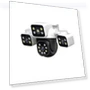 HD Motion Detection WiFi Three-screen PTZ IP Camera — Security Cameras, ESCAM