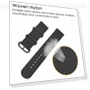 Nylon Watch Band Three Loops Adjustable Strap — Bands, Smartwatch 2025
