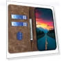 RFID Blocking PU Leather Wallet Stand Phone Cover — Flip Cases, Smartwatch 2025