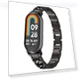 Rhinestone Decor 3-Bead Stainless Steel Band — Bands, Smartwatch 2025