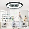 Bladeless Ceiling Fan with Light, HUMHOLD
