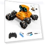 Trick Robot on 8 Wheels — Two-Way Radios for Kids, Tiktkkkk