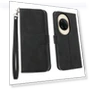 Lines Imprint Wallet Leather Phone Cover with Wrist Strap — Smartwatch Protectors, Smartwatch 2025