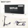 Foldable Kick Scooter with Adjustable Handlebar, WAYPLUS