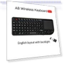 Mini 2.4G RF Wireless Keyboard with Rainbow Backlight — Keyboards, Dongfang HOME A