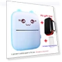 Portable Thermal Printer with PU Bag — Printer Parts, KGG Kids Smart Watch