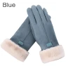 Winter Warm Soft Comfortable Suede Wool Touchscreen Gloves — Gloves & Mittens, SDS001