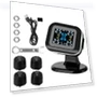 Digital Auto Security Alarm Systems USB TPMS External Tyre Sensors Mini Car Tire Pressure Monitoring System LCD Display — TPMS Sensor Replacements, Home Textile Home Decoration