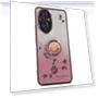 For Honor 200 5G Case Ring Kickstand TPU Flowers Phone Cover Gradient Glitter Rose Gold — Phone Accessories, KADEM