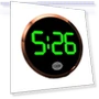 Mini Fluorescent Dashboard Clock with Touch Control — Clock, CVbmklop5