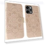 Rhinestone Decor PU Leather Mandala Imprinted Design Phone Cover with Wrist Strap — Phone Accessories, Smartwatch 2025