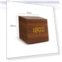 Triangular Wooden LED Smart Alarm Clock — Clocks