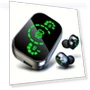 Wireless Earbuds with Digital Display — In-Ear Headphones, ZIDLI