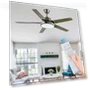Ceiling Fan with Remote Control and LED Light — Ceiling Fans, Luminaire Lighting Mall