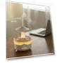 Rotating Rain Humidifier with Color LED Night Light — Air Moisturizers, Lntelligent Living Hall