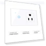 Wi-Fi Smart Wall Outlet with 1-Key Touch Light Switch — Outlet Switches, Optimized General