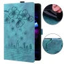 Cartoon Sakura Cat Embossed Smart Leather Tablet Case for iPad 10th Gen 10.9 2022