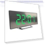 LED Curved Electronic Clock with Sleep Temperature — Clocks, Chic Interiors