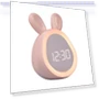 Cute Rabbit Alarm Clock with Night Light — Clocks, DC-HOME Textile
