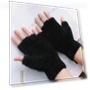Winter Velvet Gloves with Jacquard Pattern — Gloves, CrossCart