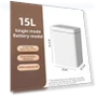 Smart Trash Can for Bathroom — Kitchen Cans, HOME-Auto-001