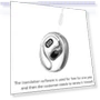 Wireless Earbuds with AI Translation and Over-Ear Hook — Language Translators, Autumn Orchids