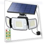 Solar LED Light with Motion Sensor — Outdoor Security & Flood Lighting, SAMURAI STYLE