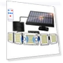 Solar Outdoor Motion Sensor Light — Outdoor Security & Flood Lighting, SAMURAI STYLE