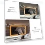 Rechargeable Touch Vanity Mirror with LED Lighting and Sun Visor — Handheld, Rustic Elegance House