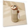 Smart Temperature Display Travel Vacuum Cup — Beverage Warmers, Versatile Home Furnishing