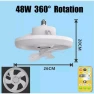 360° Rotating LED Ceiling Fan with Remote Control — Ceiling Fan Lighting Solutions, Crown Global