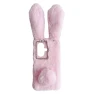 Flexible TPU Bunny Ears Furry Hairball Phone Cover — Protective Covers, Smartwatch 2025