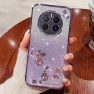 Flower Pattern Rhinestone Decor TPU Case — Phone Accessories, Smartwatch 2025
