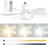 Ceiling Light Fixture with Fan and LED Lighting — Ceiling Fan Lighting Solutions, Rainbow Rain