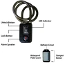 Smart Bike Cable Lock with Bluetooth App Control and Alarm — Cable, NUNET